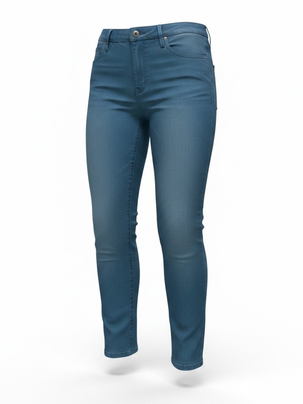 Gloria Vanderbilt Teal Waistband Straight Pants